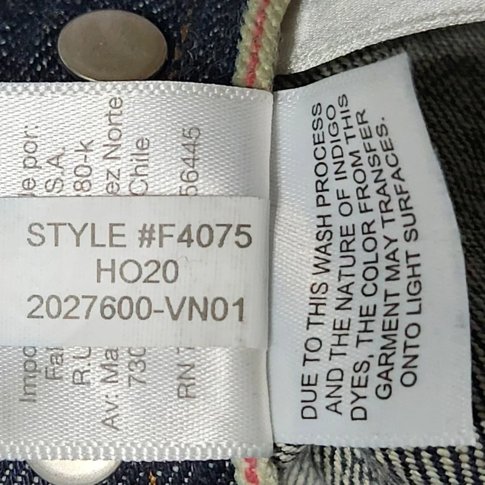 J.Crew Every Stitch Considered 770 Straight Fit Selvedge Jeans Indigo Blue 33x32